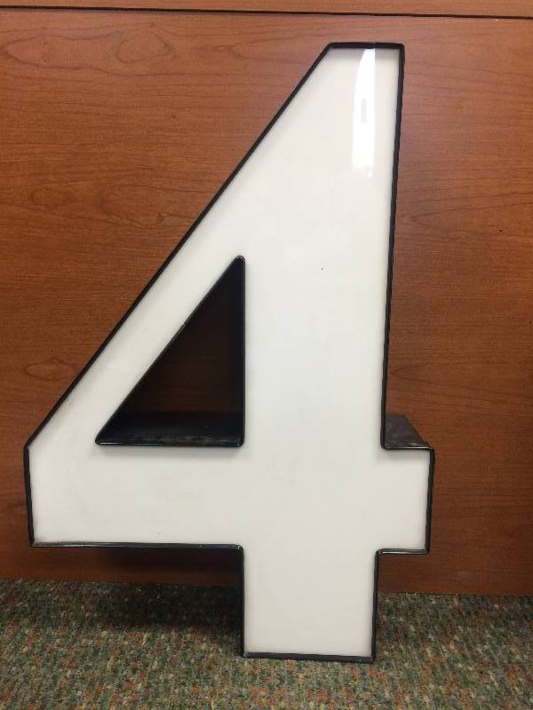White Number 4