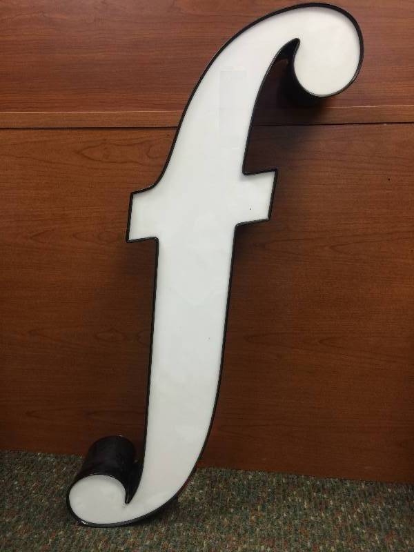 White Letter F
