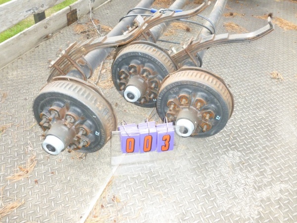SnS Auctions # 226 Axles & outdoor equipment