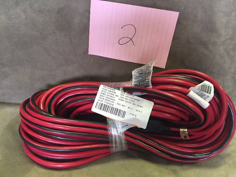 lot 2 image: Husky Extension Cords 100 ft. 143 Extension Cord New