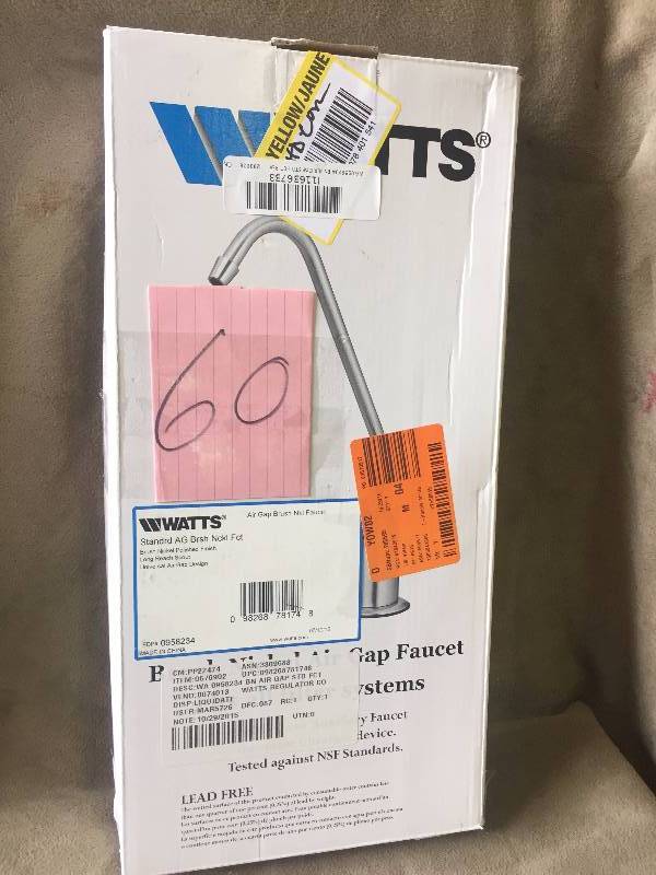 lot 60 image: Watts Standrd AG Brsh Nckl Faucet