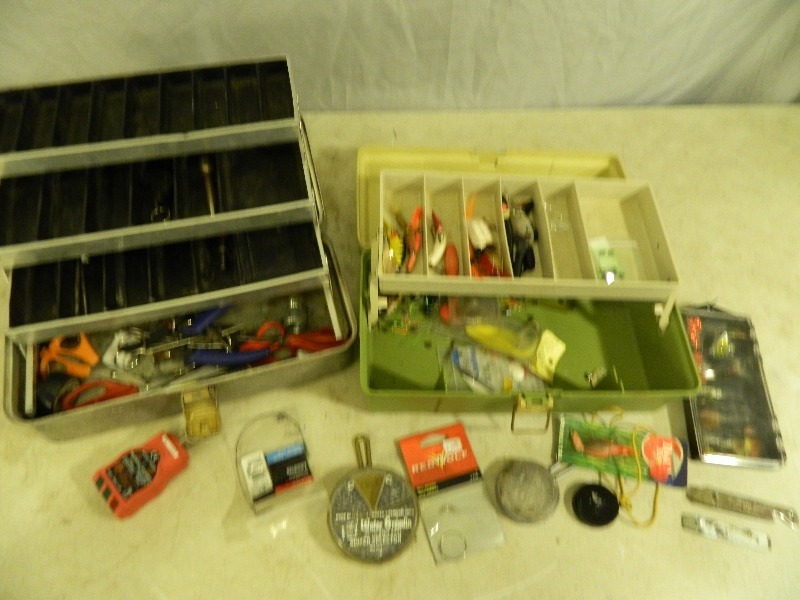 lot 46 image: 2 Tackle Boxes with Contents