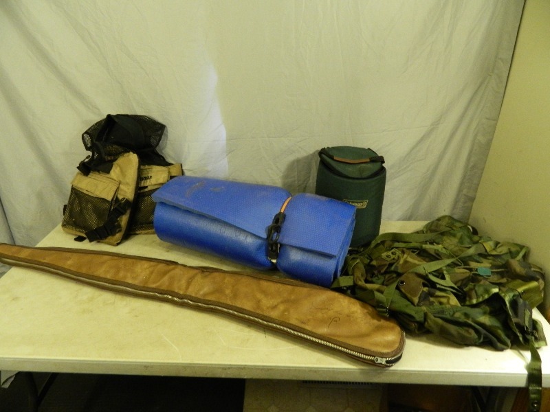 lot 56 image: Military Bag, Gun Case, and More