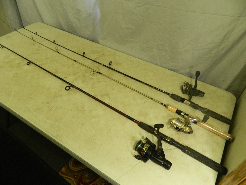 lot 80 image: 3 Rods and Reels