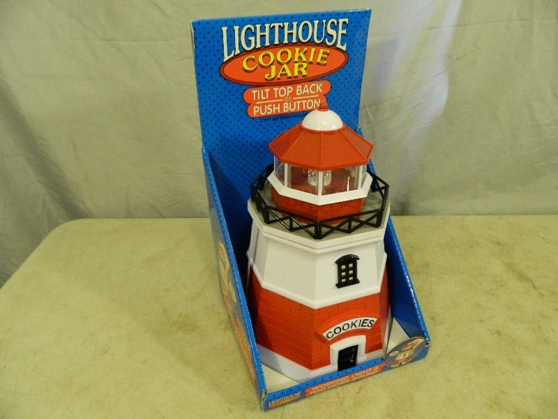 lot 87 image: New Lighthouse Talking Cookie Jar