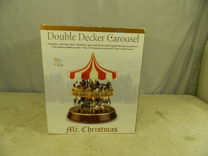 lot 120 image: Double Decker Light Up Singing Carousel