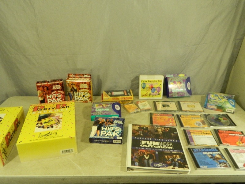 lot 187 image: Karaoke Cds and Tapes