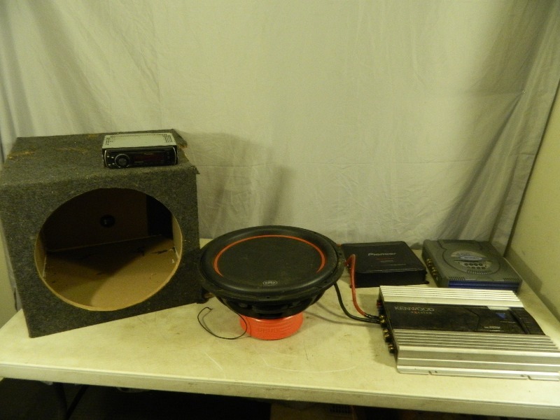 lot 213 image: Subwoofer, Amplifiers, and More