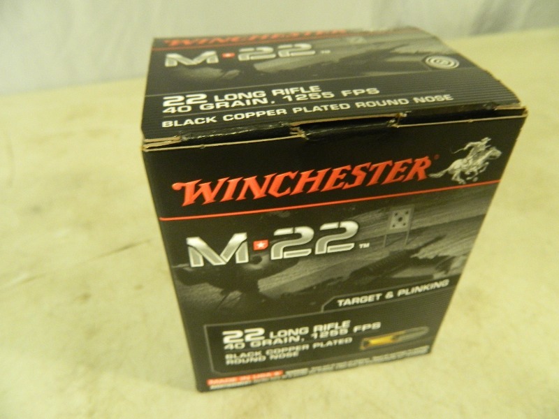 lot 9 image: Winchester 500 Rounds 22 LR Long Rifle Ammo