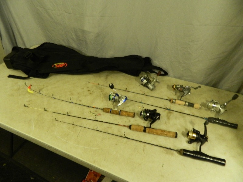 lot 226 image: Ice Fishing Rods and Carry Bag