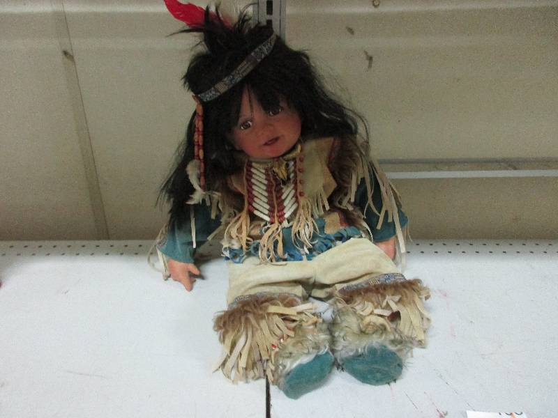 lot 166 image: Native American Doll