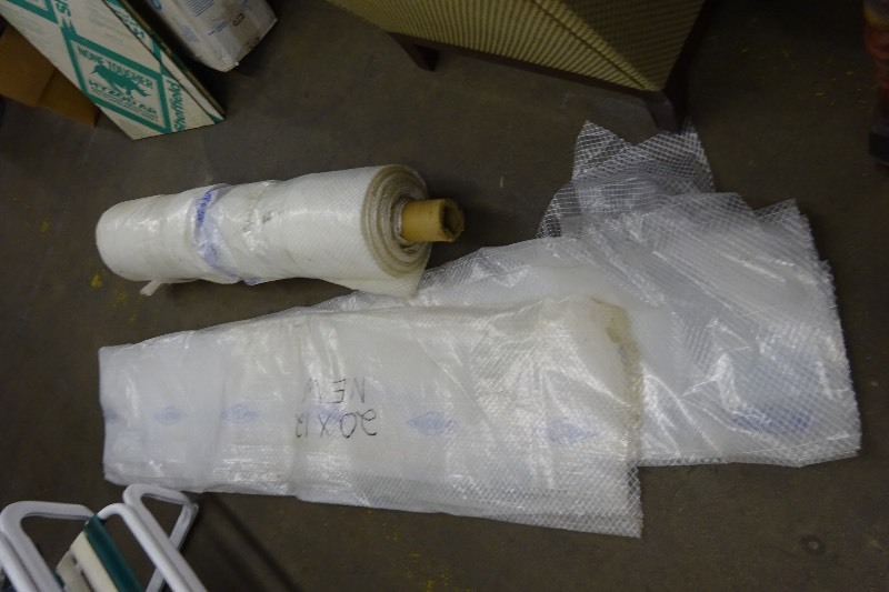 Roll of fiberglass net poly plus