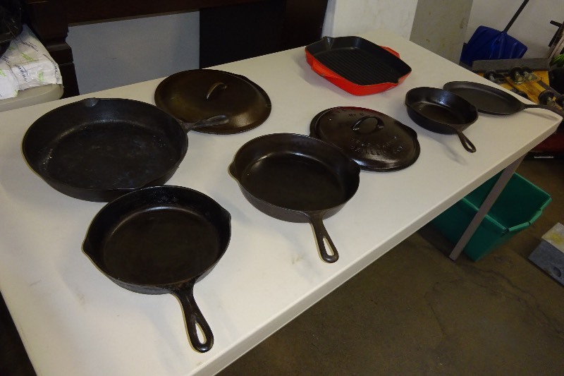 Variety cast Iron Pans