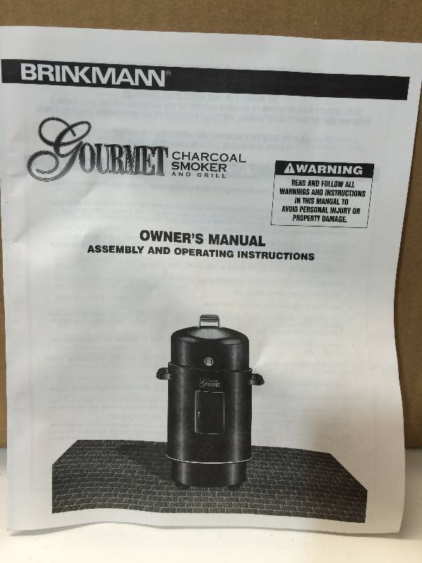 Brinkmann gourmet charcoal outlet smoker