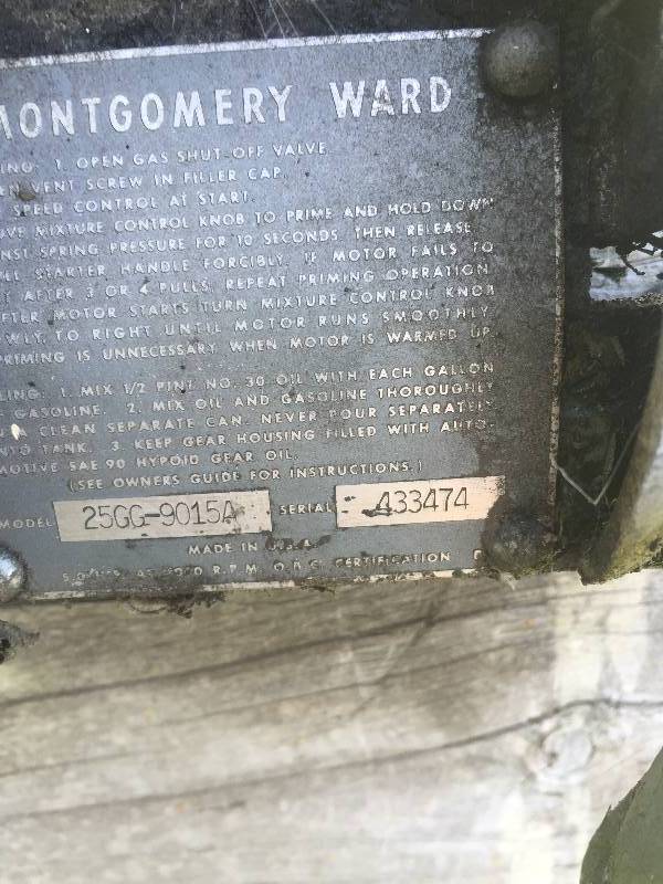 lot 4 image: 5hp Sea King motor