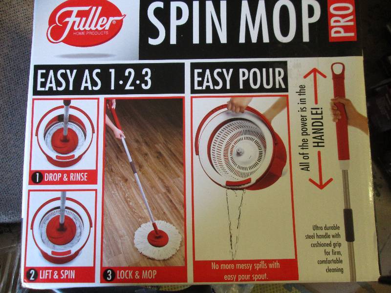 lot 302 image: Fuller Spin Mop   Red & White in co...