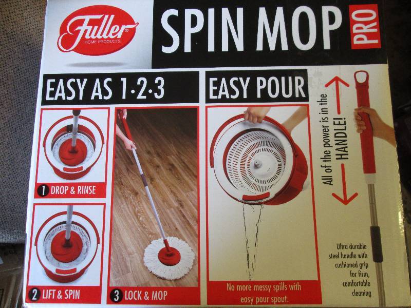 lot 303 image: Fuller Spin Mop   Red & White in co...