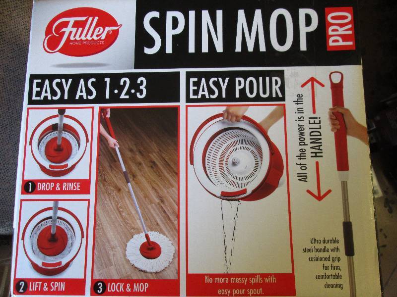 lot 304 image: Fuller Spin Mop   Red & White in co...
