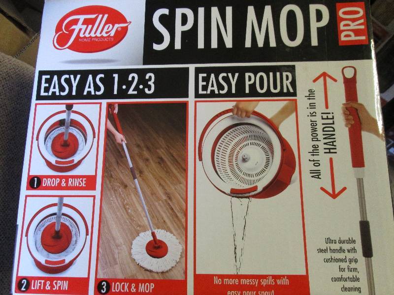 lot 311 image: Fuller Spin Mop   Red & White in co...