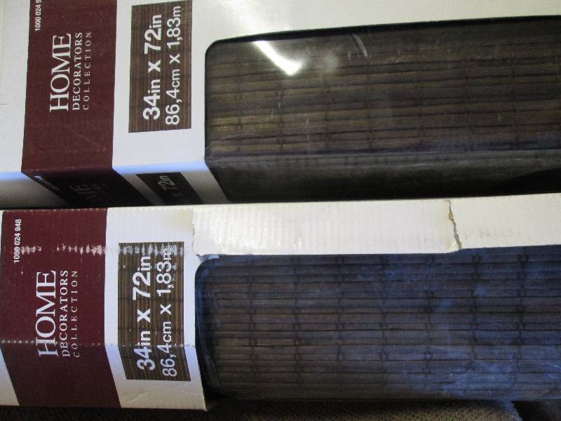 lot 315 image: Home Natural Roman Shades 34 X 72...