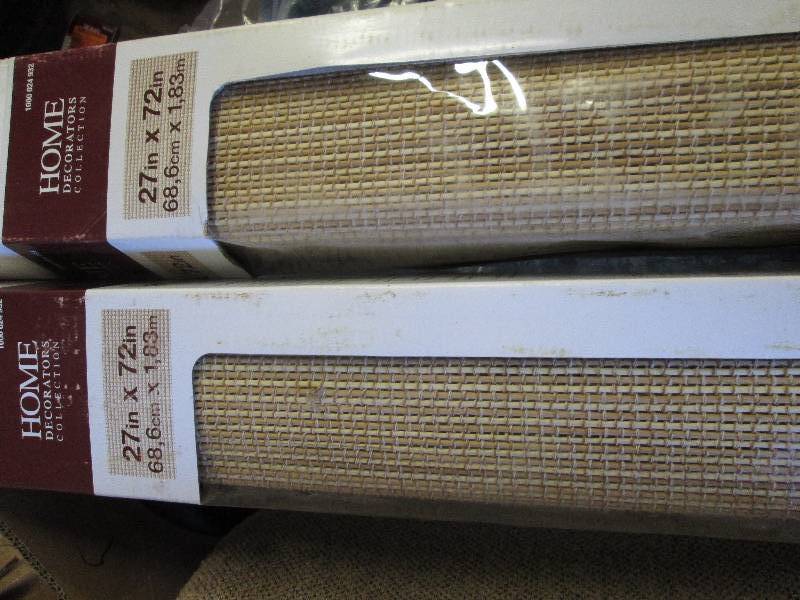 lot 316 image: Home Natural Roman Shades 27 X 72...