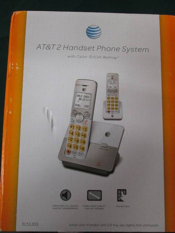 lot 339 image: AT&T 2 Handset Phone System...