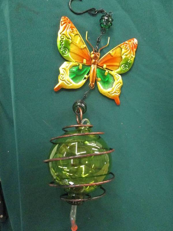 lot 360 image: Hanging Butterfly Hummingbird Feede...