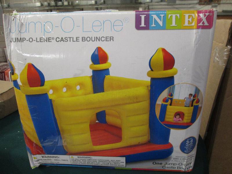 lot 374 image: Intex Jump-O-Lene Castle Bouncer in...