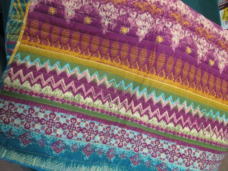lot 387 image: Multi color Burgandy, Teal,Copper c...