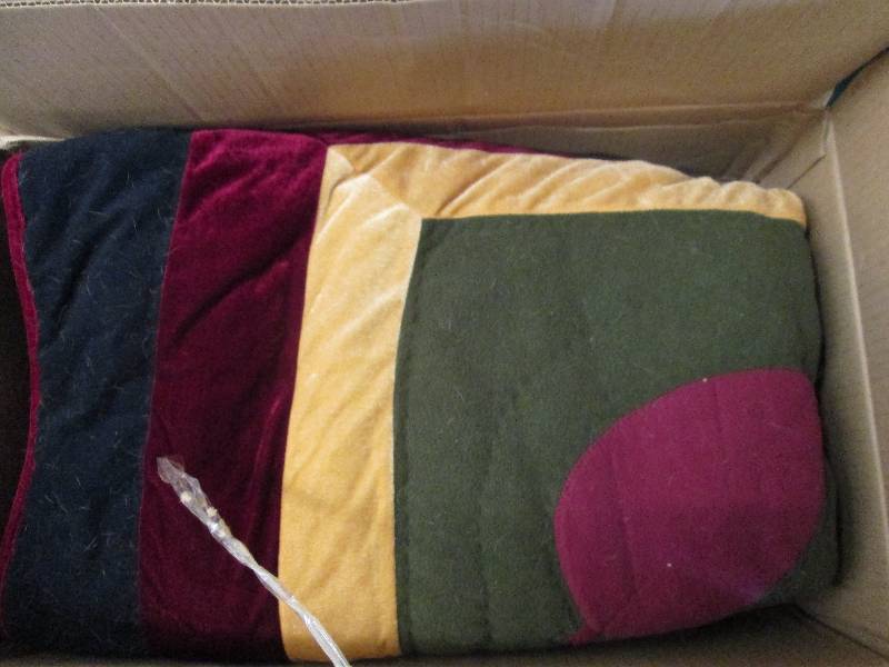 lot 394 image: Multi color Blanket Brown, Mustard,...