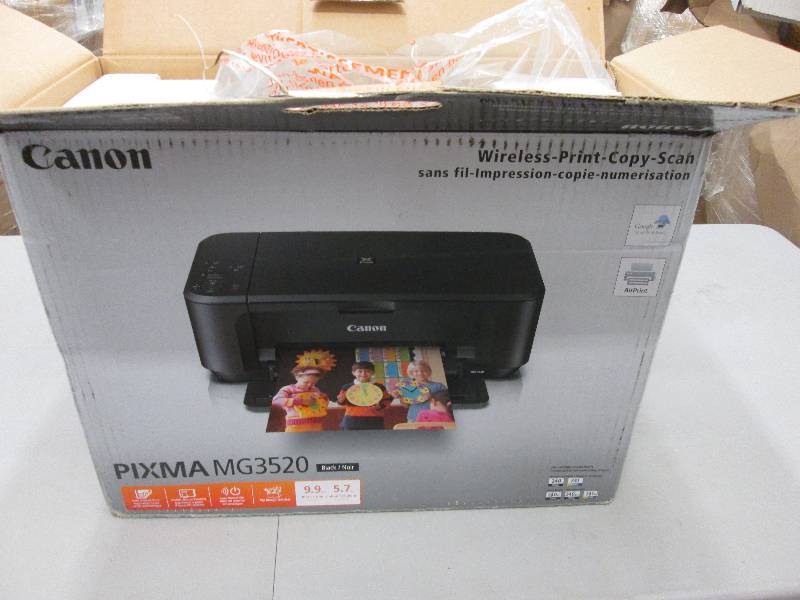 lot 7 image: Canon Pixma Inkjet Printer open box...