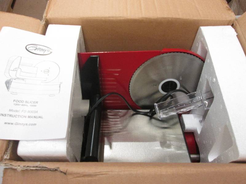 lot 34 image: Ginnys Brand Food Slicer open box,...