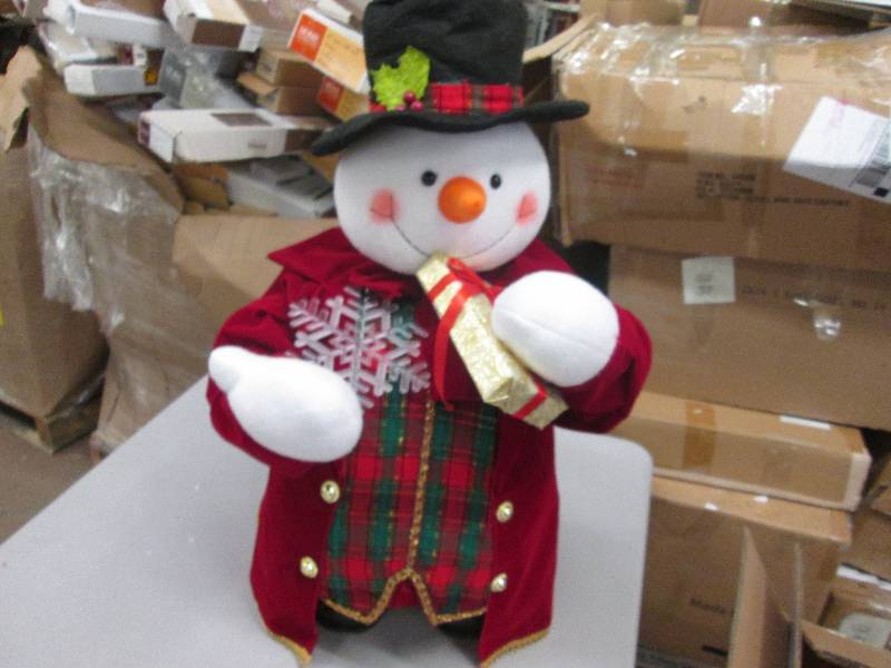 lot 48 image: Animated Snowman, open box, unteste...