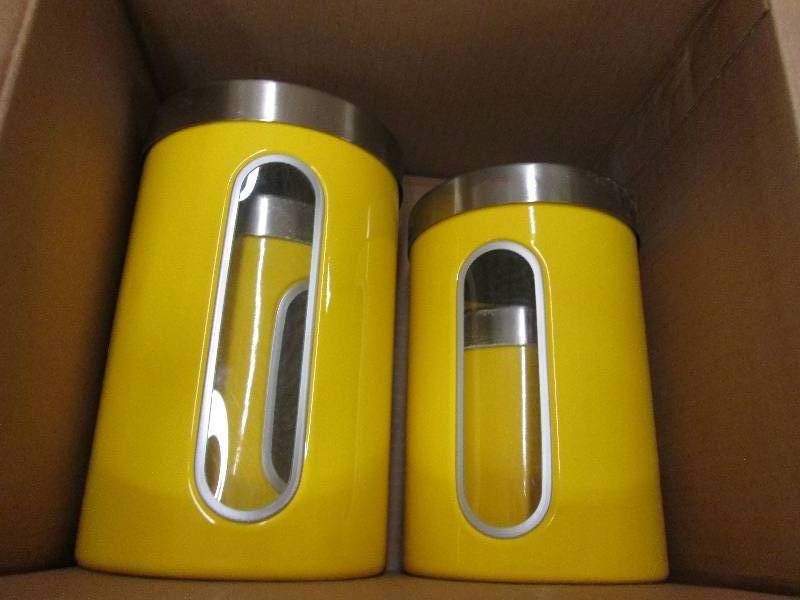 lot 59 image: Window Canisters open box Retail $...