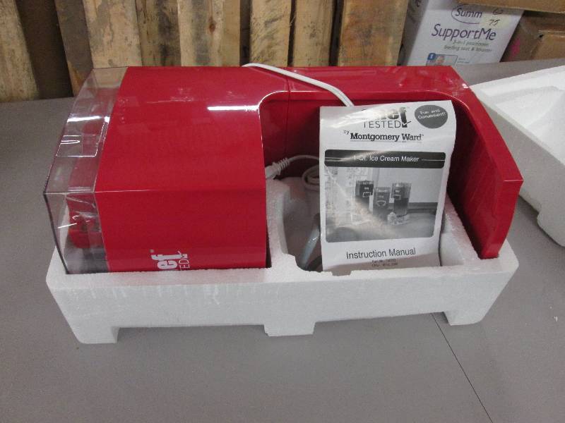 lot 156 image: 1-Qt. Ice Cream Maker by Montgomery...