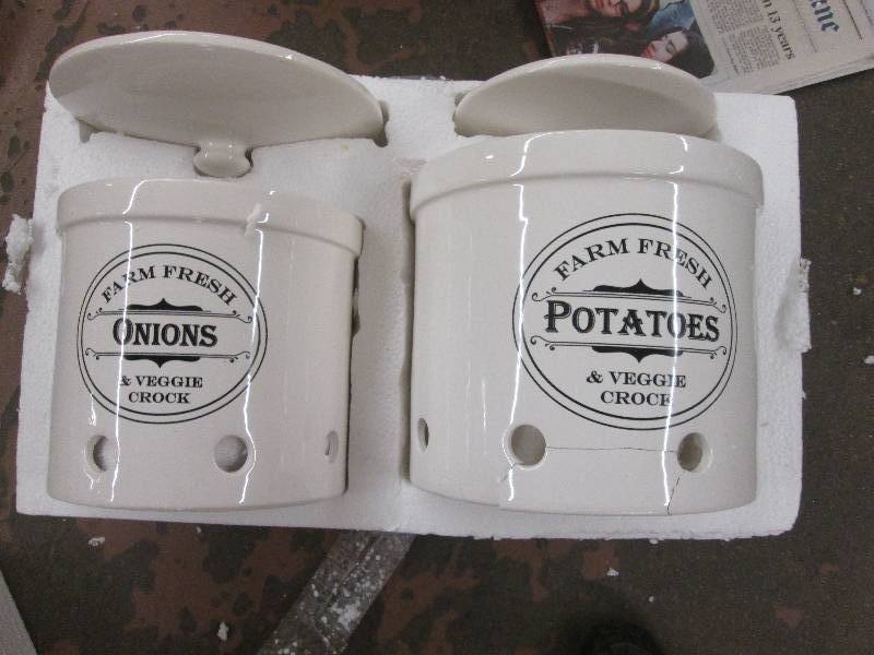 lot 166 image: Set of 3 Vented Storage Canisters o...