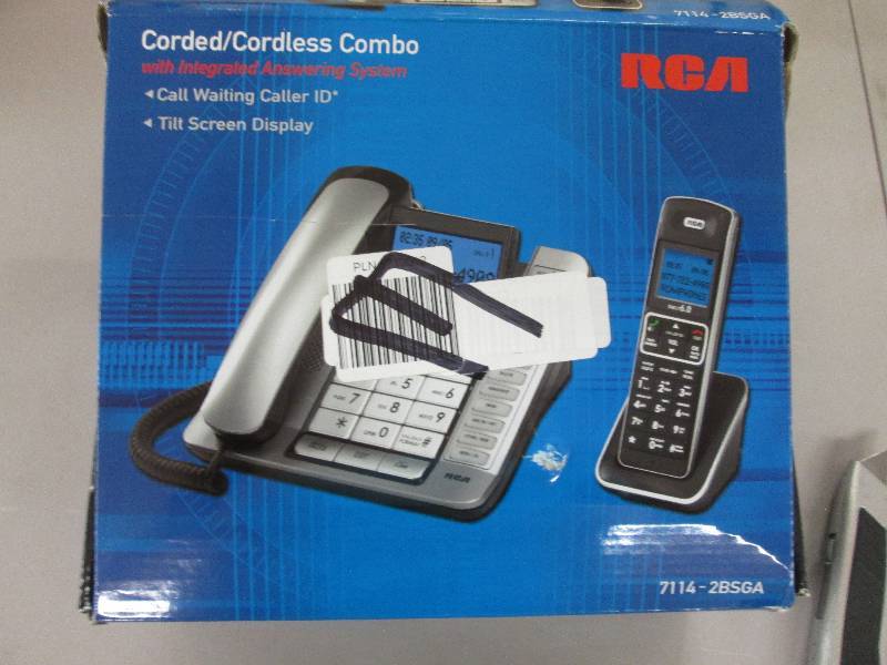 lot 183 image: RCA Corded Cordless Combo with Dig...