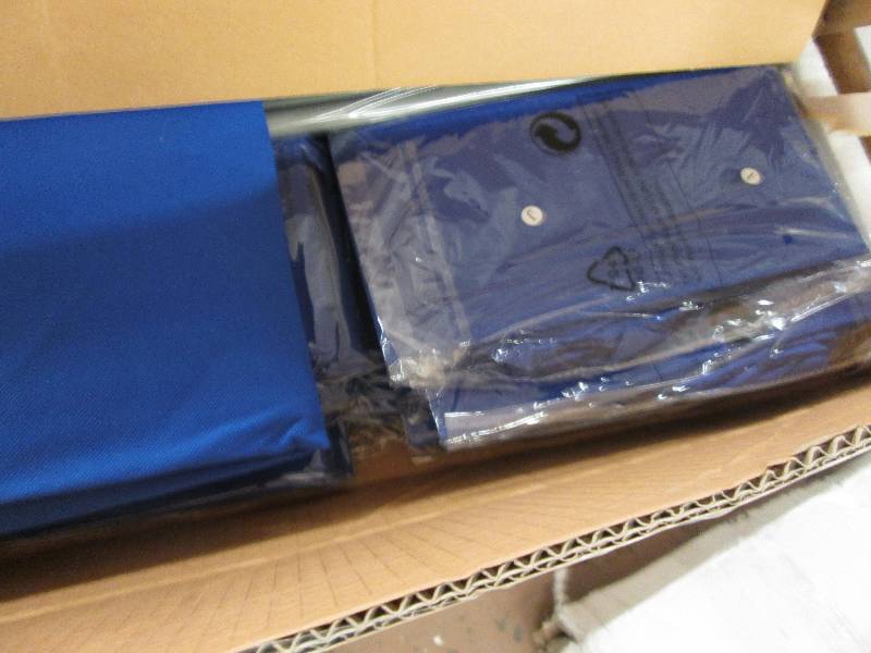 lot 195 image: Multi Bin Storage Organizer in Blue...