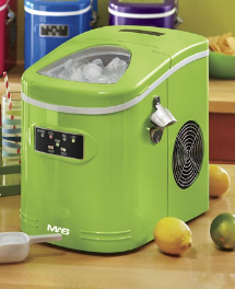 lot 25 image: Portable Ice Machine in Lime Open b...
