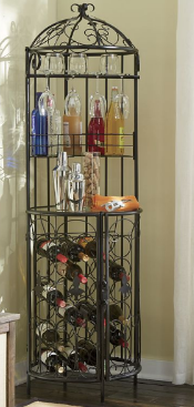 lot 39 image: Scroll Wine Rack open box Retail $1...
