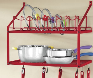 lot 61 image: Pot & LidPlate  Wall Rack open box...