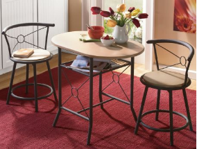 lot 78 image: 2 Bistro Chairs, open box, Chairs a...