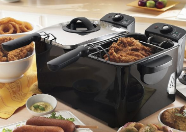 lot 92 image: Ginnys Brand Double Deep Fryer ope...