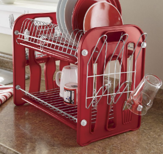 lot 125 image: Dish Rack Dynamo Red open box, Reta...