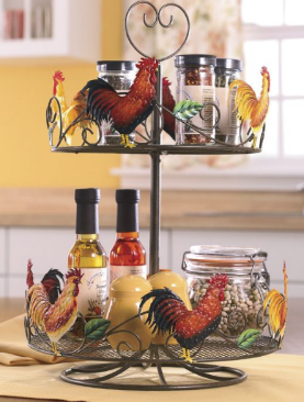 lot 165 image: Rooster Lazy Susan open box Retail ...