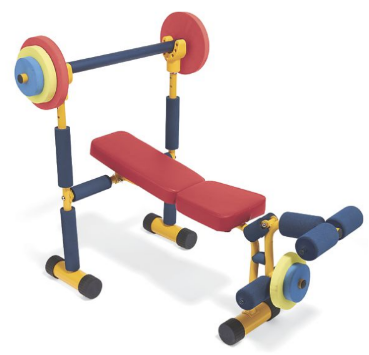 lot 208 image: Fun & Fitness Weight Bench for Kids...