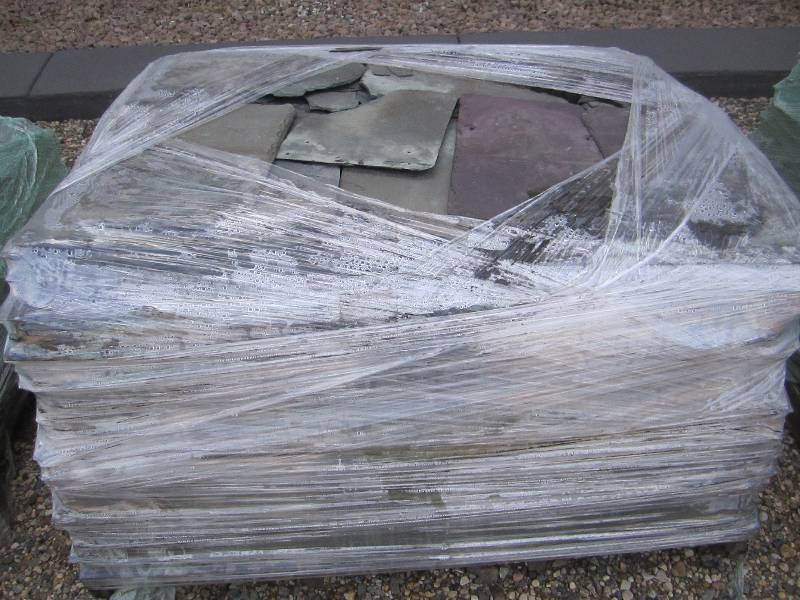 Pallet of slate shingle tiles, all ...