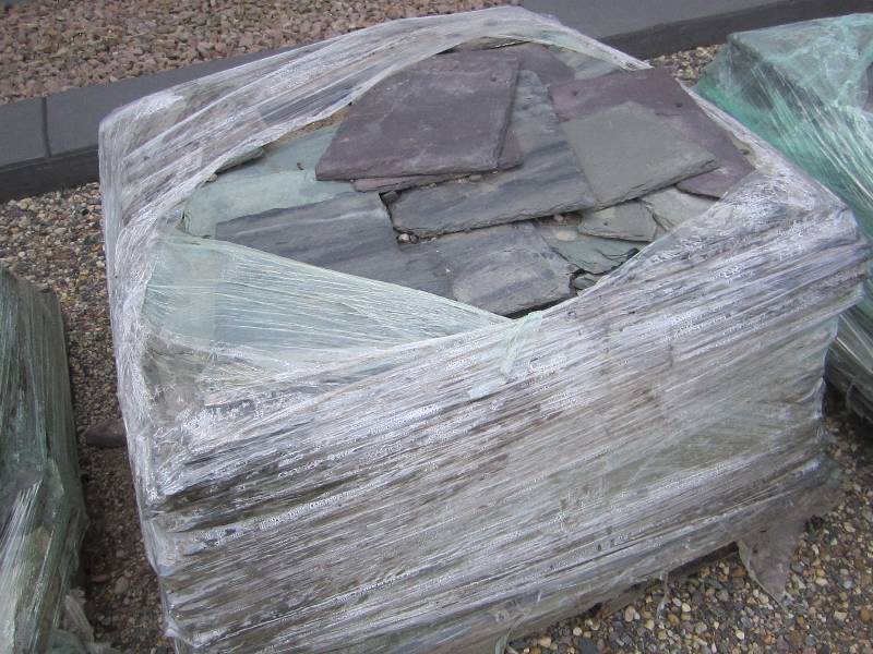 Pallet of slate shingle tiles, all ...