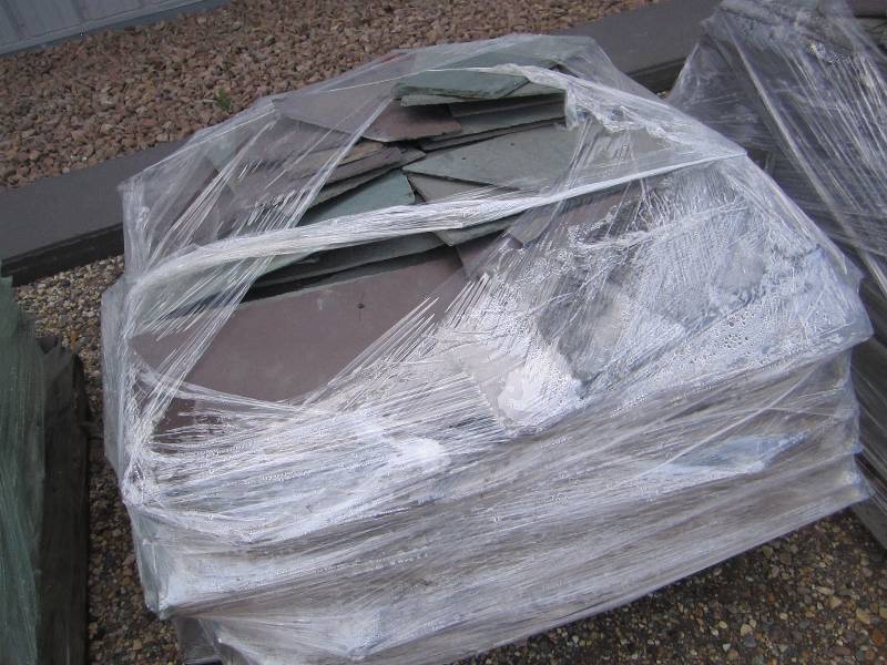 Pallet of slate shingle tiles, all ...