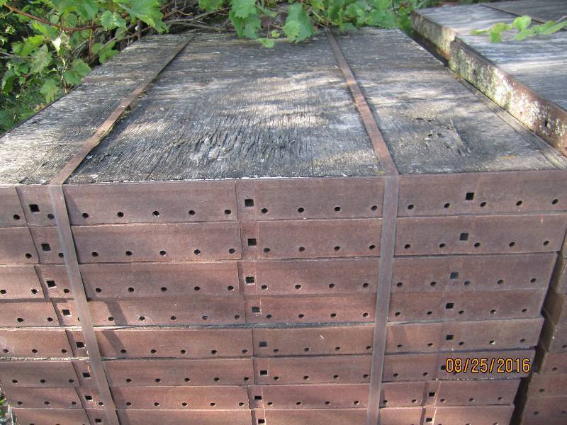 Several hundred cement forms with c...